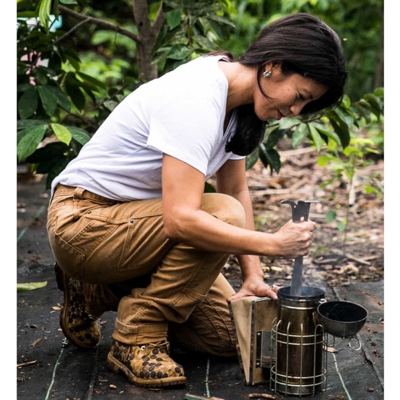 Dovetail Workwear Women’s Maven X Saddle work pants, size 8 Brown Canvas - Picture 7 of 11